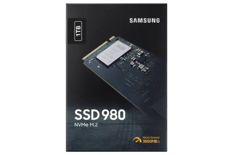 Dysk Ssd Samsung 980 1Tb M.2 2280 Pci-E X4 Nvme 3500Mb/S Odczyt 3000Mb/S