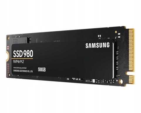 Dysk Ssd Samsung 980 500Gb M.2 Pci-E X4 Gen3 Nvme 3100Mb/S 2600Mb/S Aes256