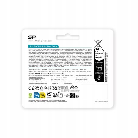 Dysk Ssd Sp Silicon Power 2Tb A55 Slc Cache 7Mm Ultrabook 3D Nand Sata Iii