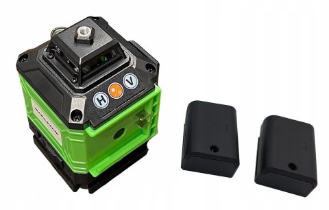 Poziomica Laserowa 4D 16 Linii Ip54 360°+ Zestaw Xxl 2 Aku, Pilot, Walizka
