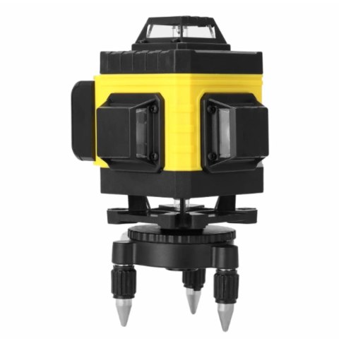 Poziomnica Laserowa 4D 16 Linii Krzyżowa 360° Zestaw Statyw I Akumulatory