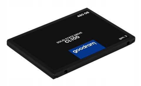Ssd Goodram Cl100 Gen.3 480Gb Sata Iii 2,5″ 3D Tlc Nand Przyspiesza System