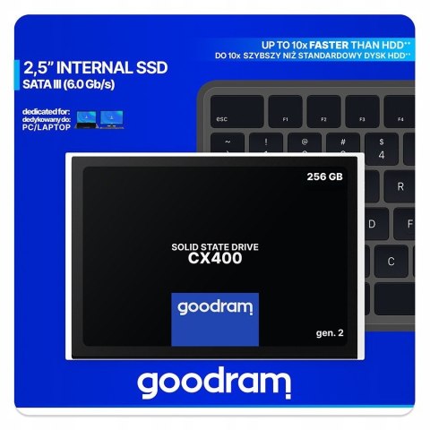 Szybki Dysk Ssd 256Gb 2,5 Sata Iii Do Komputera I Laptopa Goodram Cx400