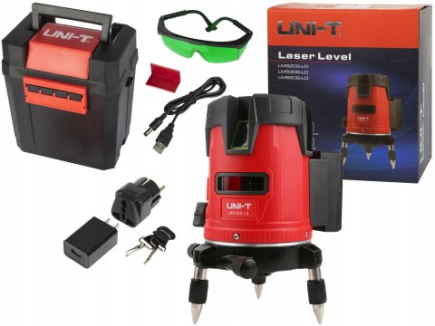 Laser Krzyżowy 360° Z Akumlatorem, Samopoziomujący Precyzyjny Uni-T Lm530