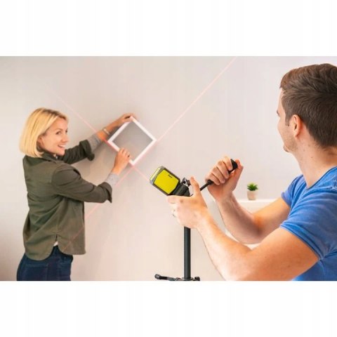 Laser Krzyżowy Ryobi Czerwony 10M Auto Poziom. Uniwersalny Zacisk Gwint 1/4