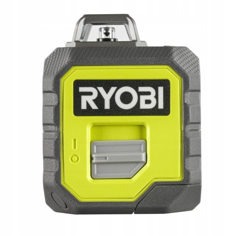 Laser Krzyżowy Ryobi Zielony 360° Samopoziomowanie, 25M, 4Xaa, Ochrona Guma