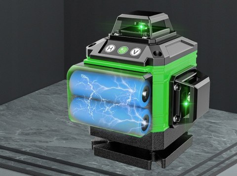 Laserowa Poziomica 360° 16 Linii 4D Blow Z Akumulatorem I Pilotem