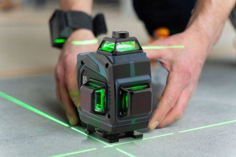 Laserowa Poziomica 4D 16 Linii Z Aplikacją I 2 Akumulatorami 40M Hm-170