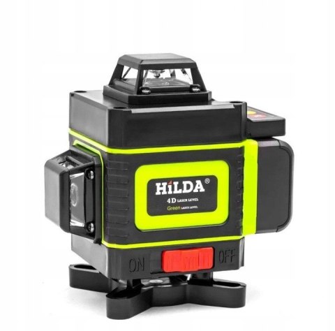 Laserowa Poziomica Hilda 16 Linii 4D Z Statywem 2M - Akumulatorowa 35M