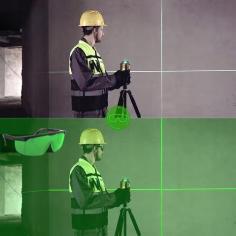 Okulary Durabuild do zielonego lasera 505-540 nm, regulowane