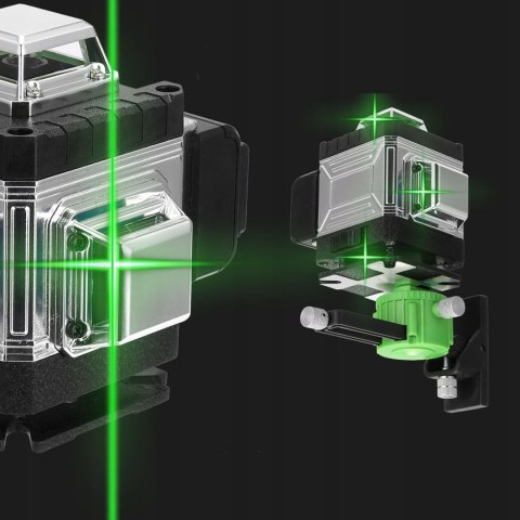 Poziomica Laserowa 16 Liniowa 360° 4D Samopoziomująca Zielony Laser Ip54