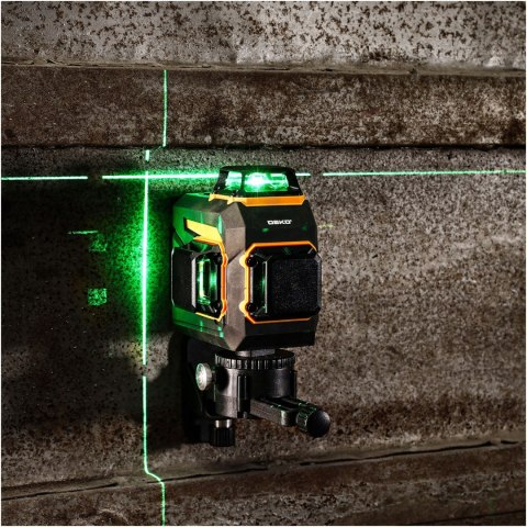 Poziomica Laserowa 360° 3D Zielony Krzyżowy Deko Dkll12pq1 Zestaw Z Pilotem