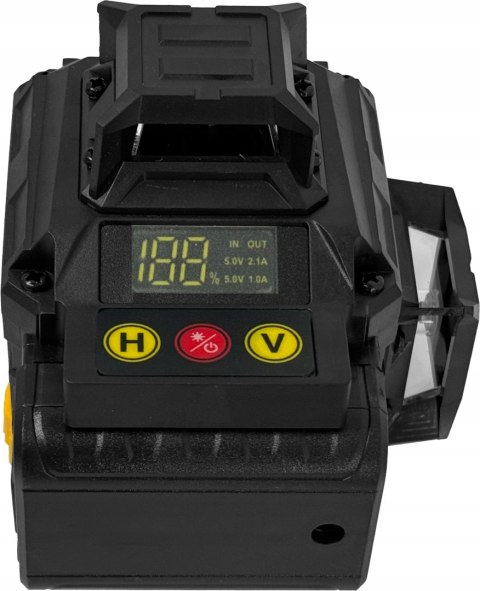Poziomica Laserowa 360 Heckermann 4D Samopoziomująca Ip54 Z Lcd + Okulary