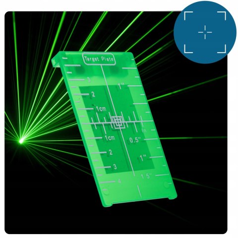 Poziomica Laserowa 360° Ip54 4 Okienka 16 Linii Krzyżowy - Zestaw Z Pilotem