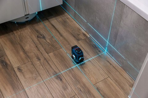 Poziomica Laserowa 360° Ip54 4 Okienka 16 Linii Krzyżowy - Zestaw Z Pilotem