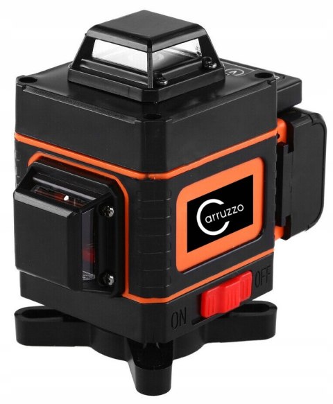 Poziomica Laserowa 4D Carruzzo 360° Krzyżowy 16 Linii, Z Smart Pilotem Ip54