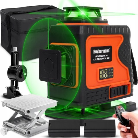 Poziomica Laserowa Heckermann Ds029 16 Linii Zielony, +/-1Mm Ip54, 3000 Mah