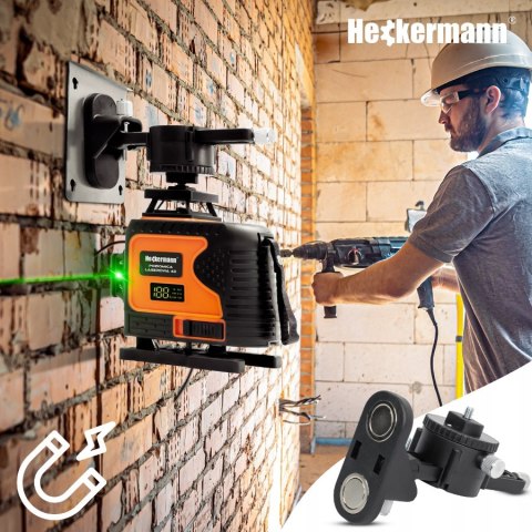 Poziomica Laserowa Heckermann Ds029 16 Linii Zielony, +/-1Mm Ip54, 3000 Mah