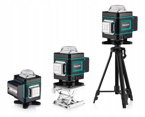 Poziomica Laserowa Tokachi Linex Pro 4D - 16 Linii, 45M Zielony Ze Statywem