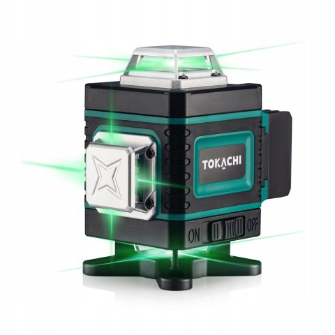 Poziomica Laserowa Tokachi Linex Pro 4D - 16 Linii, 45M Zielony Ze Statywem