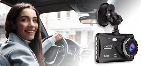 Rejestrator Jazdy Ondra 985Pro 4 + Kamera Wsteczna + Karta 64Gb