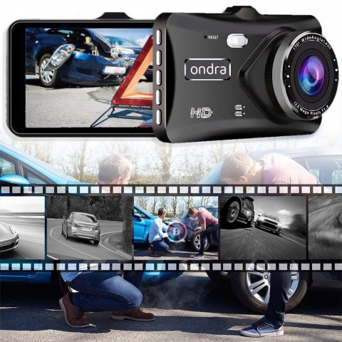 Rejestrator Jazdy Ondra 985Pro 4 + Kamera Wsteczna + Karta 64Gb