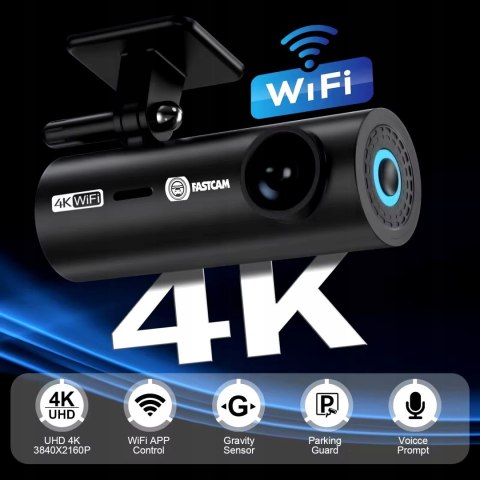Rejestrator Samochodowy Fastcam Lf10 Dual 4K/2K + Fhd Wifi 170°