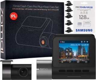 Wideorejestrator 70Mai A500s Pro++ Gps 1944P + Rc06 Kamera Wsteczna 128Gb