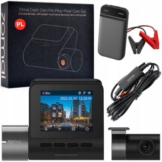 Wideorejestrator A500s + Rc06 Kam.Wsteczna + Kit Up03 + Jump Starter 600A