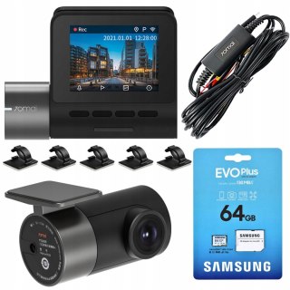 Zestaw Wideorejestrator A500s Pro Plus+ Rc06 1944P Gps Adas Dual 64Gb Up03