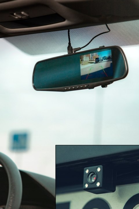 Dwukamerowy Rejestrator Samochodowy Blow F600 Full Hd 140° Detekcja Ruchu