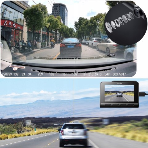 Kamera Samochodowa 4K 70Mai A810 Z Tylną Kamerą Rc12 I Modułem Up04