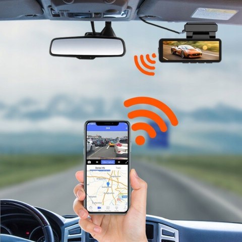 Kamera Samochodowa 4K M6 Gps Wifi G-Sensor 170° Z Tylną Kamerą