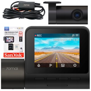 Kamera Samochodowa 70Mai A200 + Rc11, Full Hd 1080P, 60Fps, Parking, 64Gb