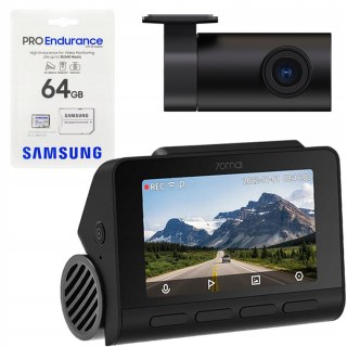 Kamera Samochodowa 70Mai A810 4K Hdr Z Kamerą Wsteczną Rc11 I Kartą 64Gb