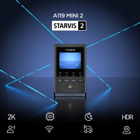 Kamera Samochodowa Viofo A119 Mini 2 1944P 2K Wifi Gps Starvis Bluetooth