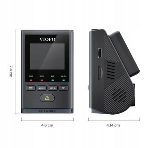 Kamera Samochodowa Viofo A119 Mini 2 1944P 2K Wifi Gps Starvis Bluetooth