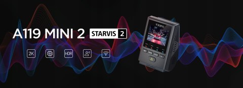 Kamera Samochodowa Viofo A119 Mini 2 1944P 2K Wifi Gps Starvis Bluetooth