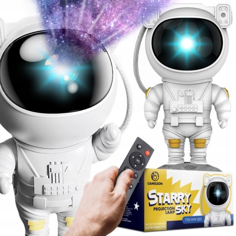 Projektor Gwiazd Astronauta 8 Trybów Led Z Pilotem Lampka Dla Maluchów