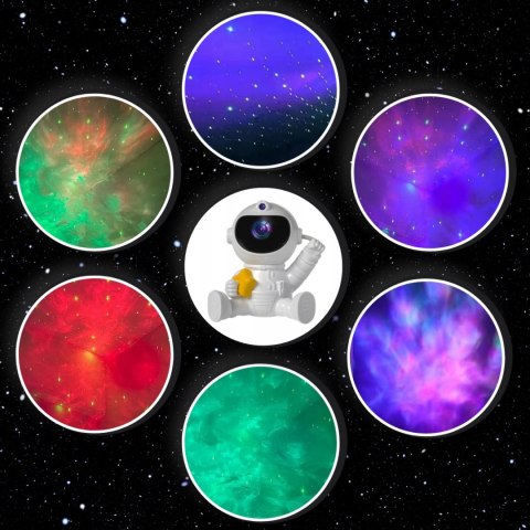 Projektor Gwiazd Astronauta Dla Dzieci Lampka Nocna Led Dla Dziecka + Pilot