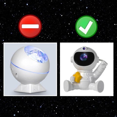 Projektor Gwiazd Astronauta Dla Dzieci Lampka Nocna Led Dla Dziecka + Pilot