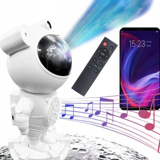 Projektor Gwiazd Astronauta Głośnik, Lampka Nocna, Bluetooth, Timer + Pilot