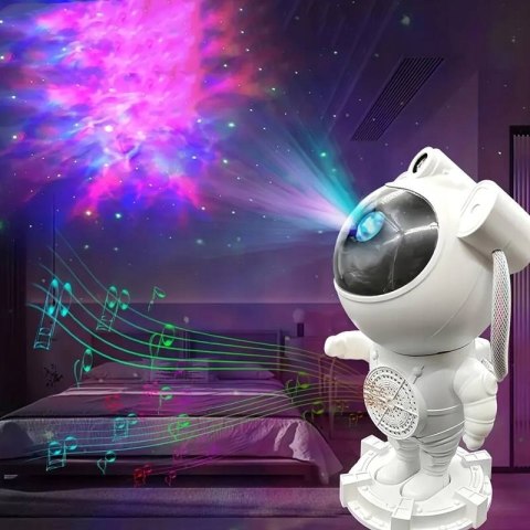 Projektor Gwiazd Astronauta Głośnik, Lampka Nocna, Bluetooth, Timer + Pilot