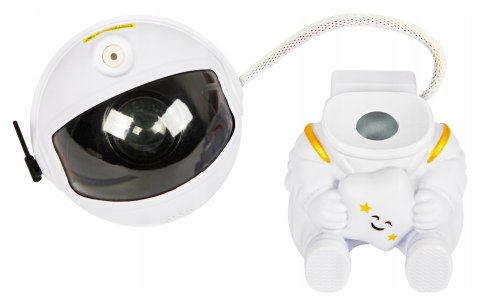 Projektor Gwiazd Astronauta Lampka Nocna 8 Trybów 360° Usb Timer I Pilot