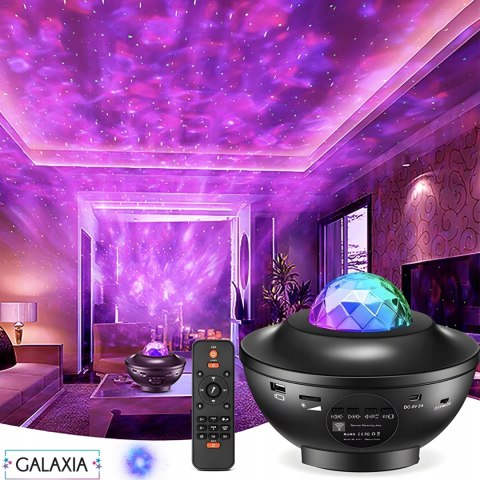 Projektor Gwiazd Dla Dzieci Rzutnik Nieba Lampka Nocna Głośnik Bluetooth