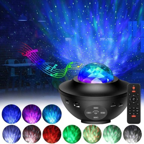 Projektor Gwiazd Dla Dzieci Rzutnik Nieba Lampka Nocna Głośnik Bluetooth