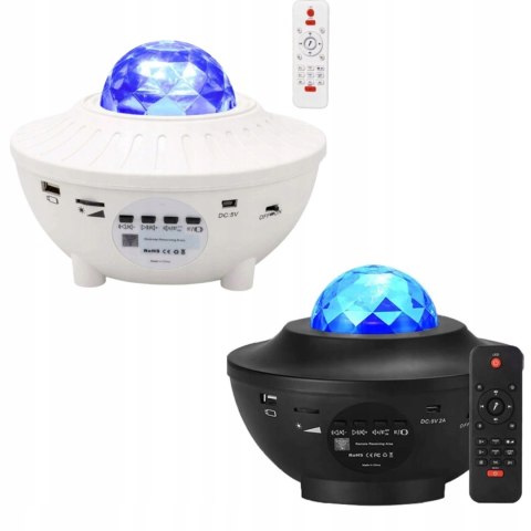 Projektor Gwiazd Dla Dzieci Rzutnik Nieba Lampka Nocna Głośnik Bluetooth