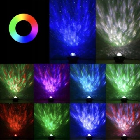 Projektor Gwiazd Dla Dzieci Rzutnik Nieba Lampka Nocna Głośnik Bluetooth