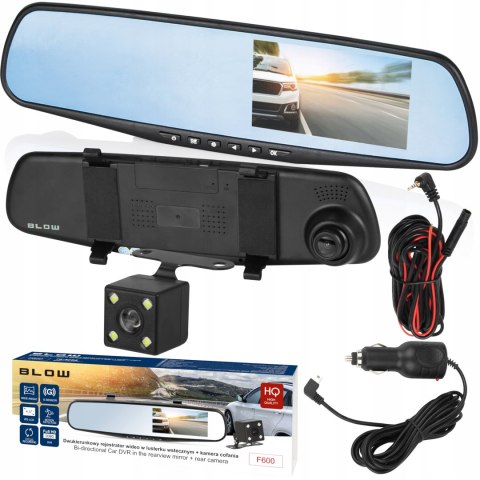 Rejestrator Samochodowy Blow F600 2 Kamery Full Hd Z Kartą 32Gb