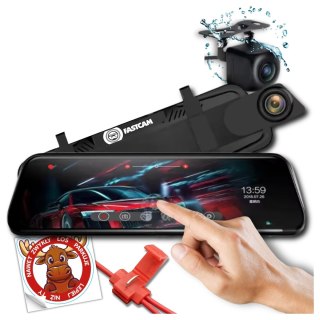 Rejestrator Wideo Lusterko 10 Hd Z Kamerą Cofania Fastcam T09cm-1